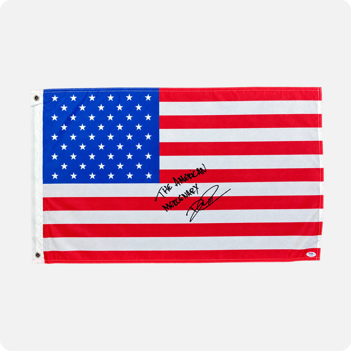 Daniel Corbett III Signed 18x30" American Flag