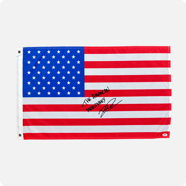 Daniel Corbett III Signed 18x30" American Flag