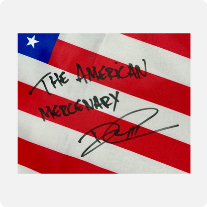Daniel Corbett III Signed 18x30" American Flag
