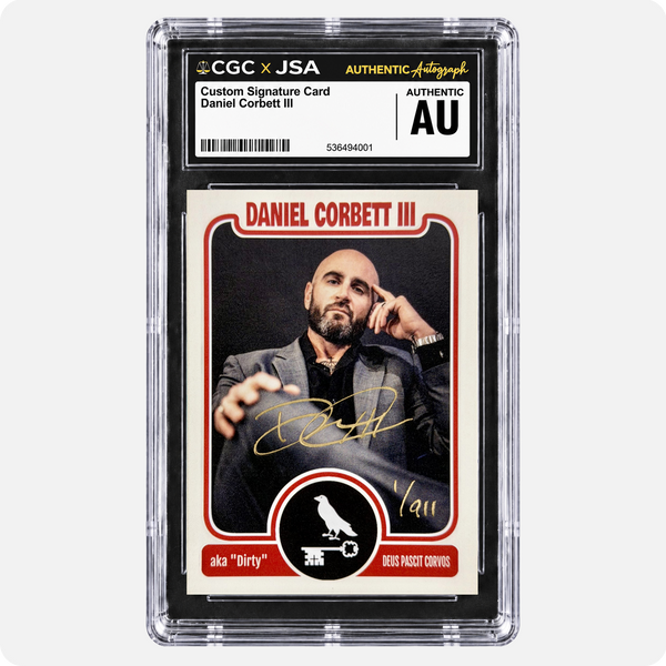 (Pre-Order • SHIPS LATE NOVEMBER) Daniel Corbett III Signed Limited Edition /911 Rookie Card