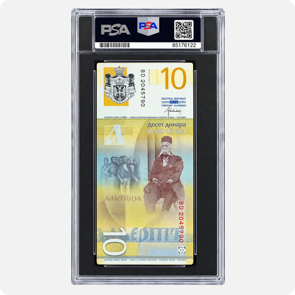 Daniel Corbett III Signed Serbian 10 Dinar Banknote